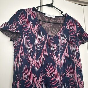 Mango dress with tropical print